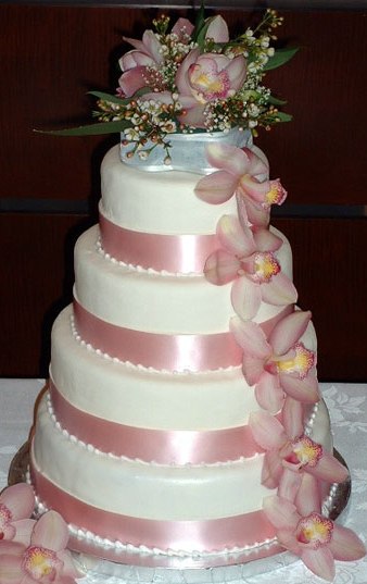 4 Tier Pink Orchid